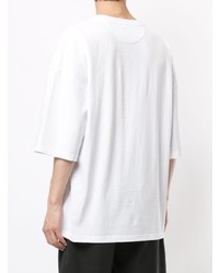 T-shirt à col rond blanc Bottega Veneta