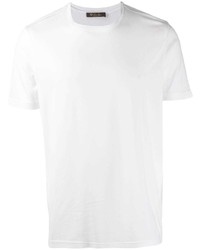T-shirt à col rond blanc Loro Piana