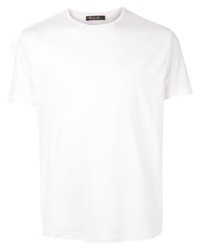 T-shirt à col rond blanc Loro Piana