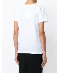 T-shirt à col rond blanc Blugirl