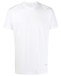 T-shirt à col rond blanc Low Brand