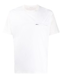 T-shirt à col rond blanc Low Brand