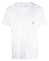 T-shirt à col rond blanc Low Brand