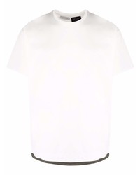 T-shirt à col rond blanc Low Brand