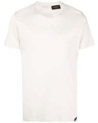 T-shirt à col rond blanc Low Brand