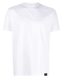 T-shirt à col rond blanc Low Brand