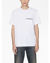 T-shirt à col rond blanc Amiri