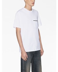 T-shirt à col rond blanc Amiri