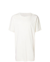 T-shirt à col rond blanc Maharishi