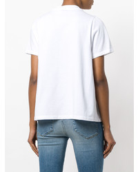 T-shirt à col rond blanc MAISON KITSUNE