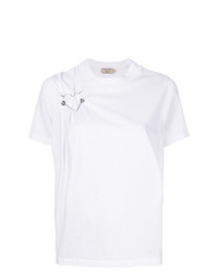 T-shirt à col rond blanc MAISON KITSUNE