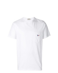 T-shirt à col rond blanc MAISON KITSUNÉ