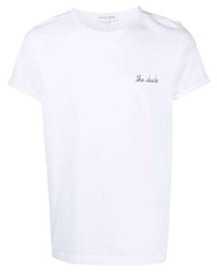 T-shirt à col rond blanc Maison Labiche