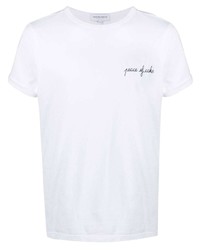 T-shirt à col rond blanc Maison Labiche