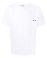 T-shirt à col rond blanc Maison Labiche