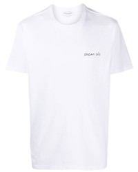 T-shirt à col rond blanc Maison Labiche