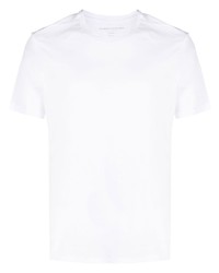 T-shirt à col rond blanc Majestic Filatures