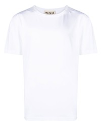 T-shirt à col rond blanc Marané
