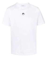 T-shirt à col rond blanc Marine Serre