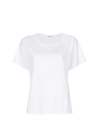 T-shirt à col rond blanc Masscob
