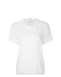 T-shirt à col rond blanc Mauro Grifoni