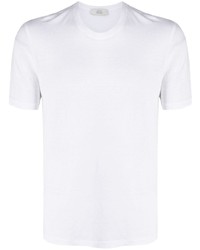 T-shirt à col rond blanc Mauro Ottaviani