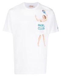 T-shirt à col rond blanc MC2 Saint Barth