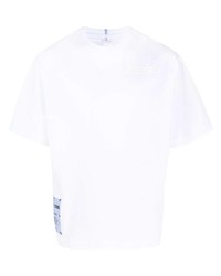T-shirt à col rond blanc McQ