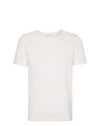 T-shirt à col rond blanc Merz b.Schwanen