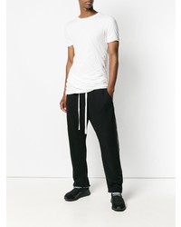 T-shirt à col rond blanc Rick Owens