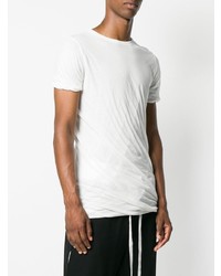 T-shirt à col rond blanc Rick Owens