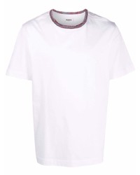 T-shirt à col rond blanc Missoni