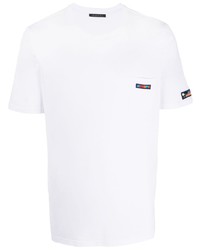 T-shirt à col rond blanc Mr & Mrs Italy