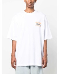 T-shirt à col rond blanc Vetements