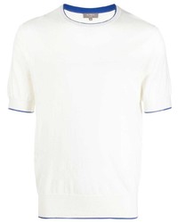 T-shirt à col rond blanc N.Peal