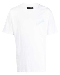 T-shirt à col rond blanc Nahmias