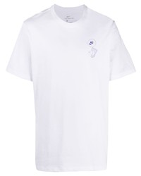 T-shirt à col rond blanc Nike