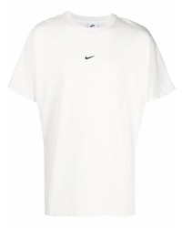 T-shirt à col rond blanc Nike