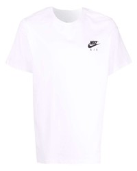 T-shirt à col rond blanc Nike