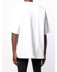 T-shirt à col rond blanc adidas