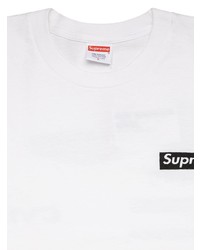 T-shirt à col rond blanc Supreme