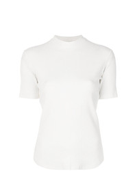 T-shirt à col rond blanc Nomia