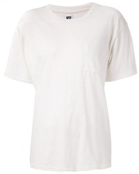 T-shirt à col rond blanc NSF