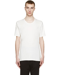 T-shirt à col rond blanc Nude:mm