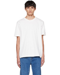 T-shirt à col rond blanc Nudie Jeans