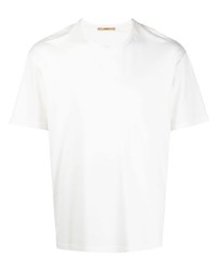T-shirt à col rond blanc Nuur
