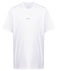 T-shirt à col rond blanc Oamc