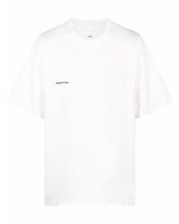 T-shirt à col rond blanc Oamc