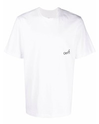 T-shirt à col rond blanc Oamc