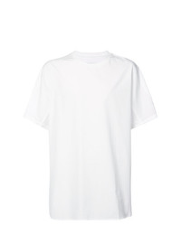 T-shirt à col rond blanc Oamc